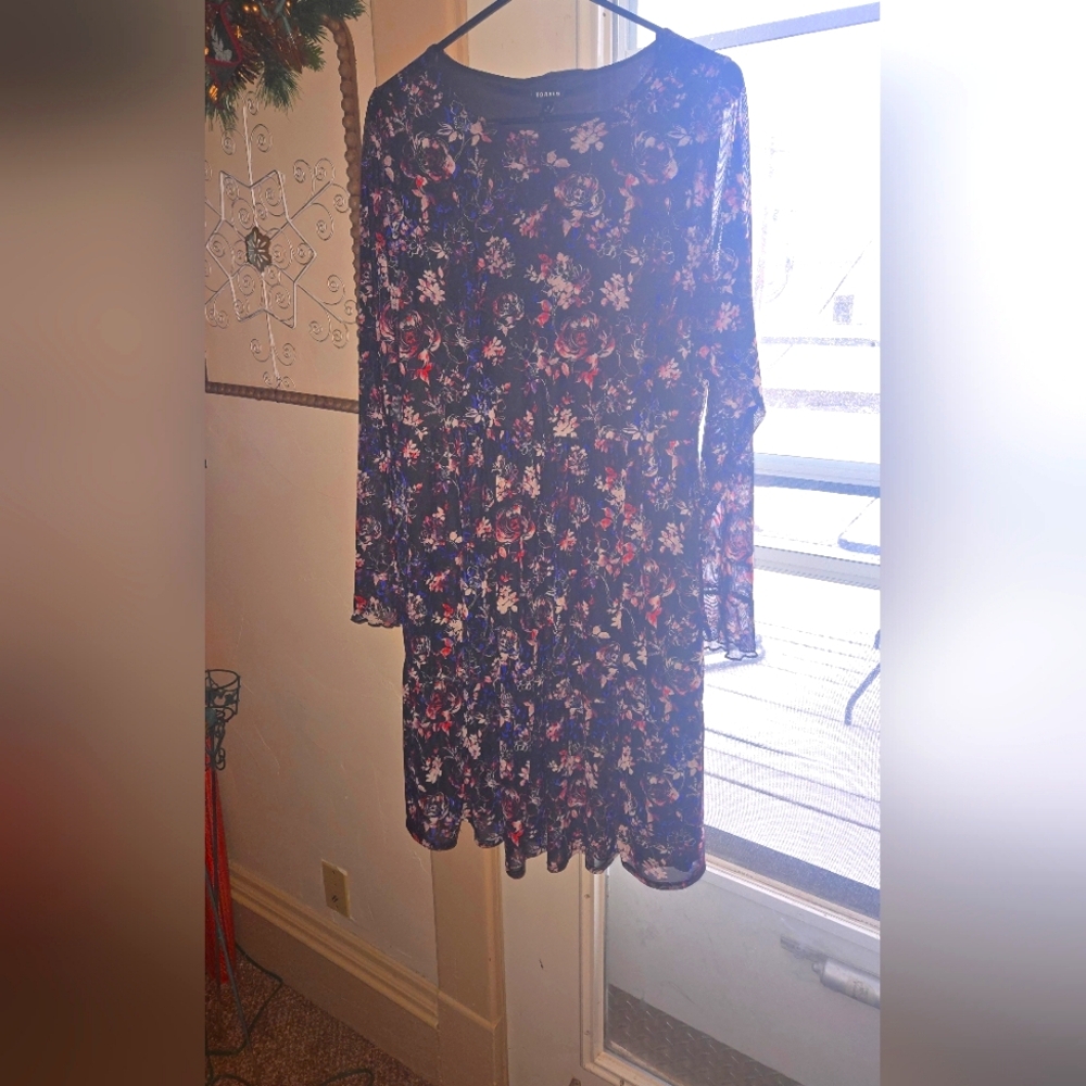 Ruffled Mesh Floral Torrid Dress